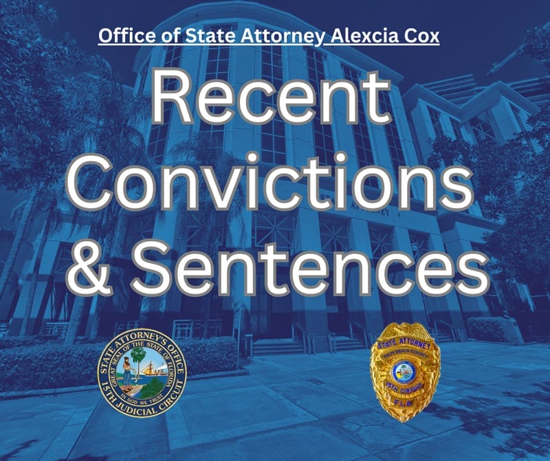 Recent Convictions and Sentences Alert News Graphic